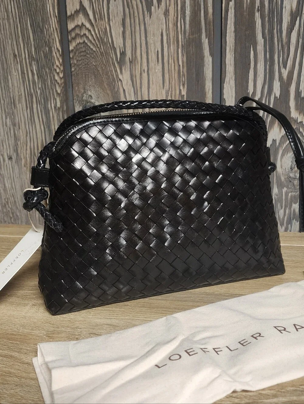 NWT Loeffler Randall Mallory Woven Crossbody Bag - Picture 5 of 8
